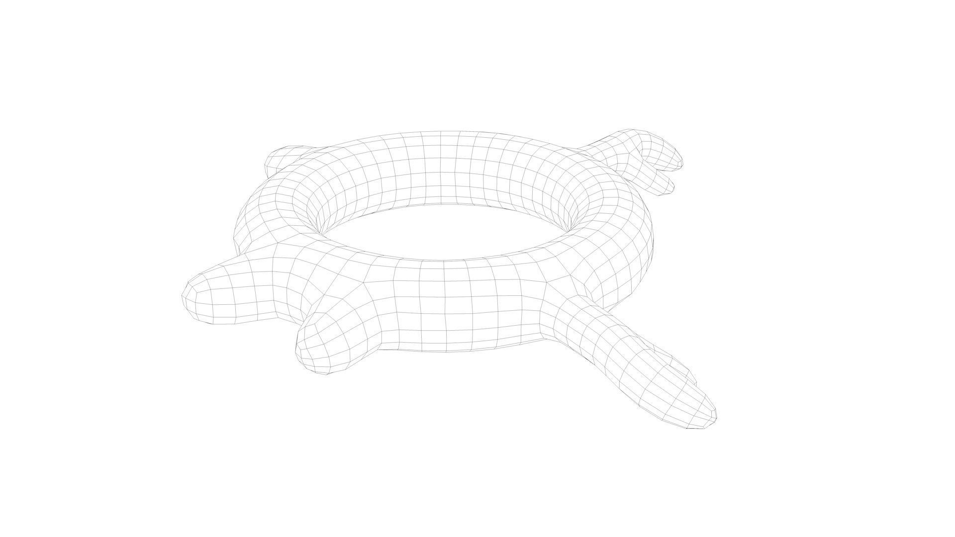 Pool Toys Low-poly 3D model_39