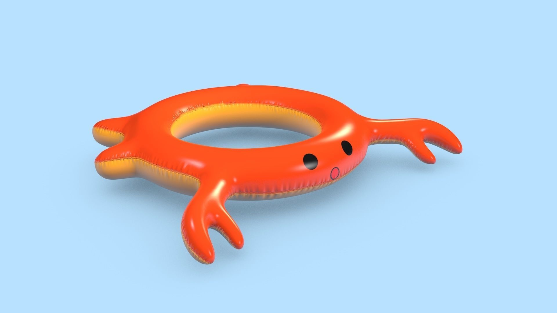 Pool Toys Low-poly 3D model_15