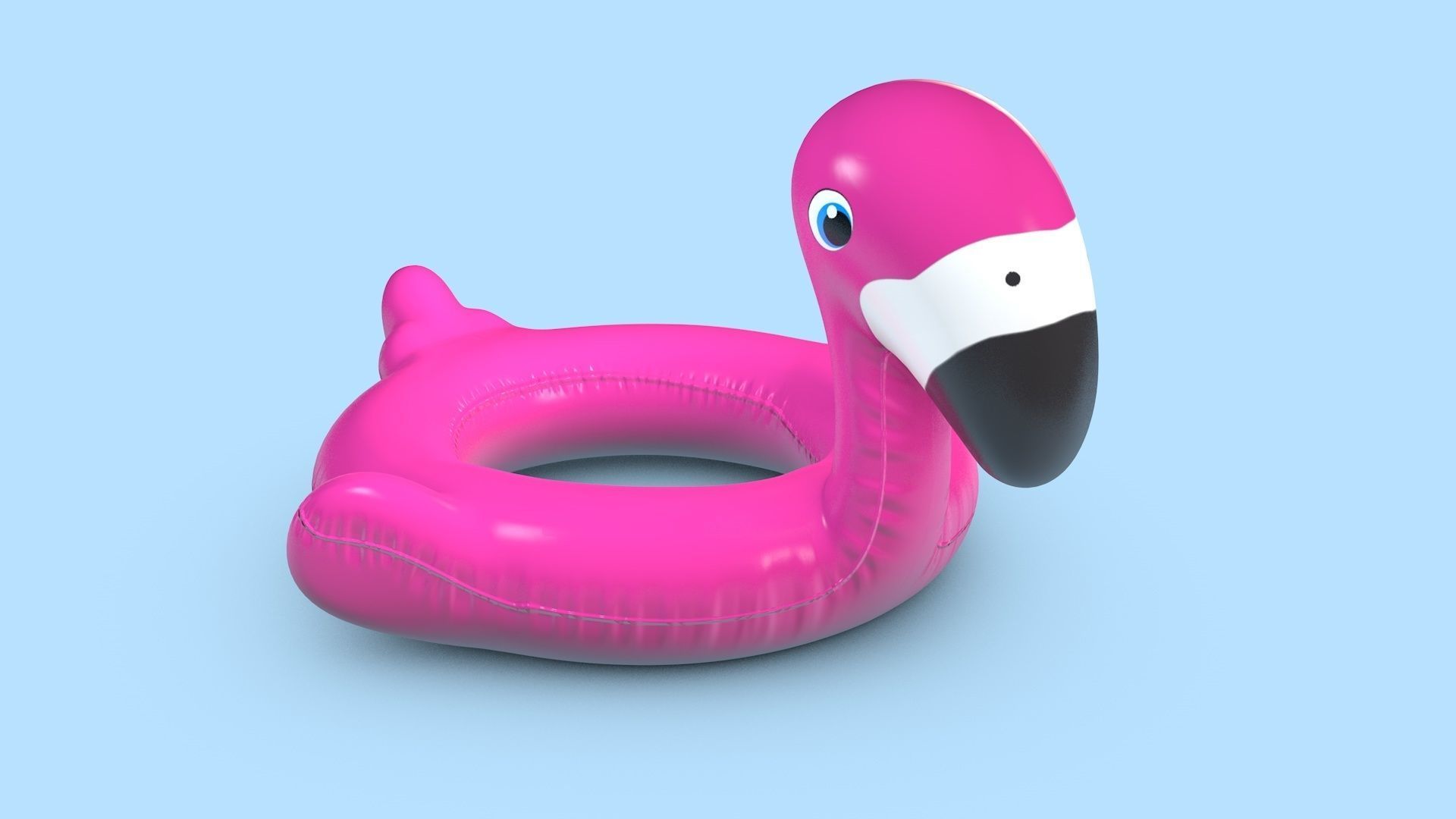 Pool Toys Low-poly 3D model_1