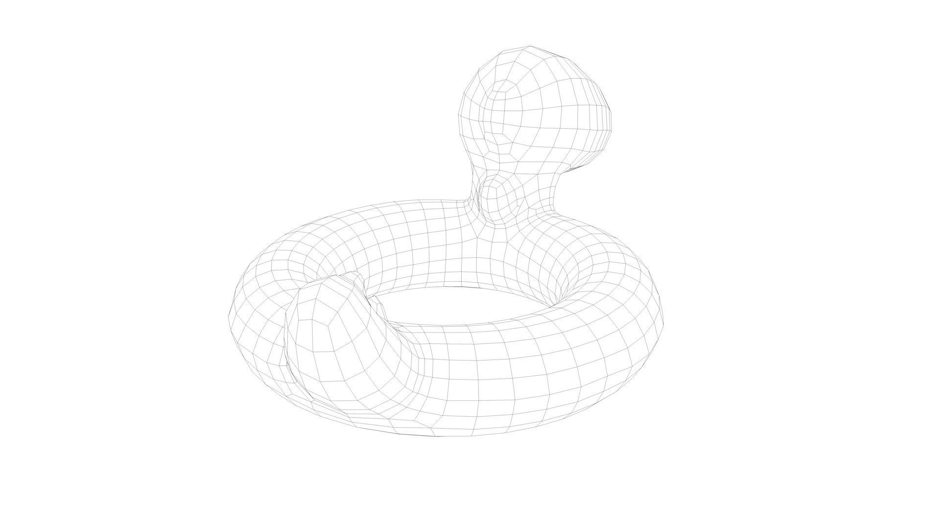 Pool Toys Low-poly 3D model_33