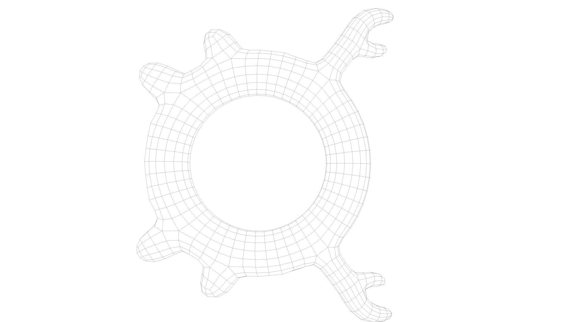 Pool Toys Low-poly 3D model_44