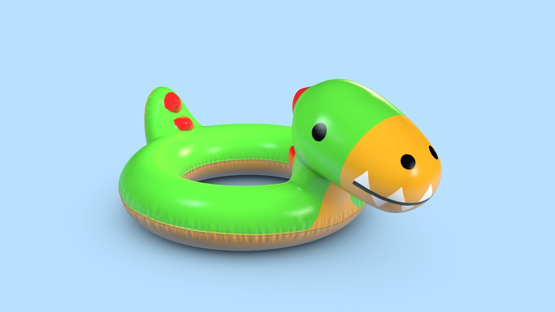 Pool Toys Low-poly 3D model_8