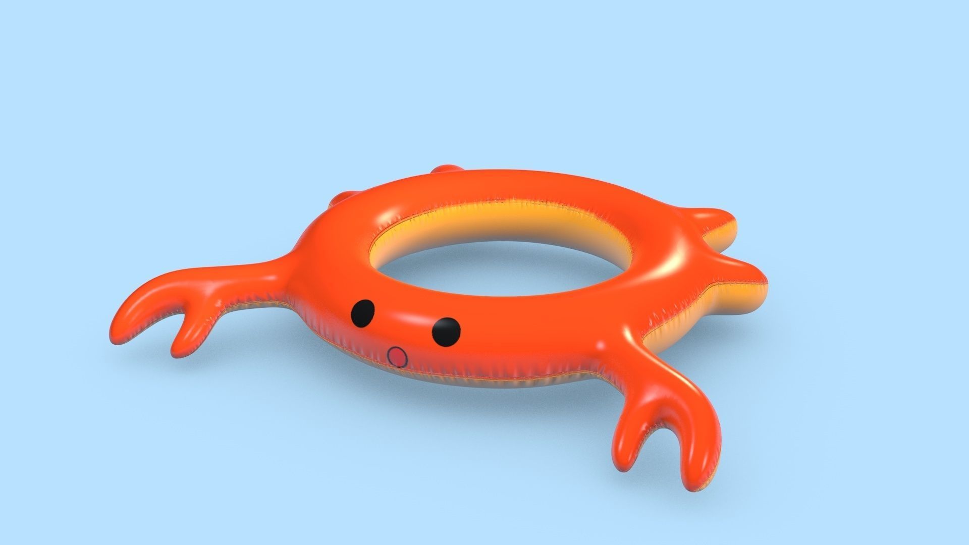 Pool Toys Low-poly 3D model_20