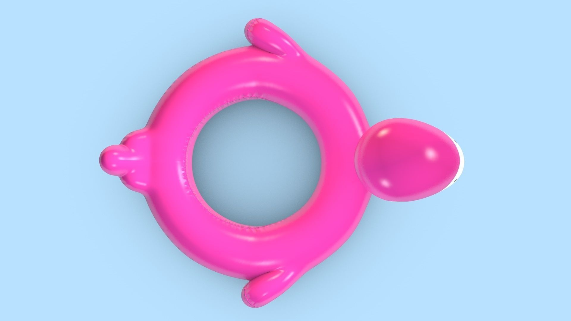 Pool Toys Low-poly 3D model_7