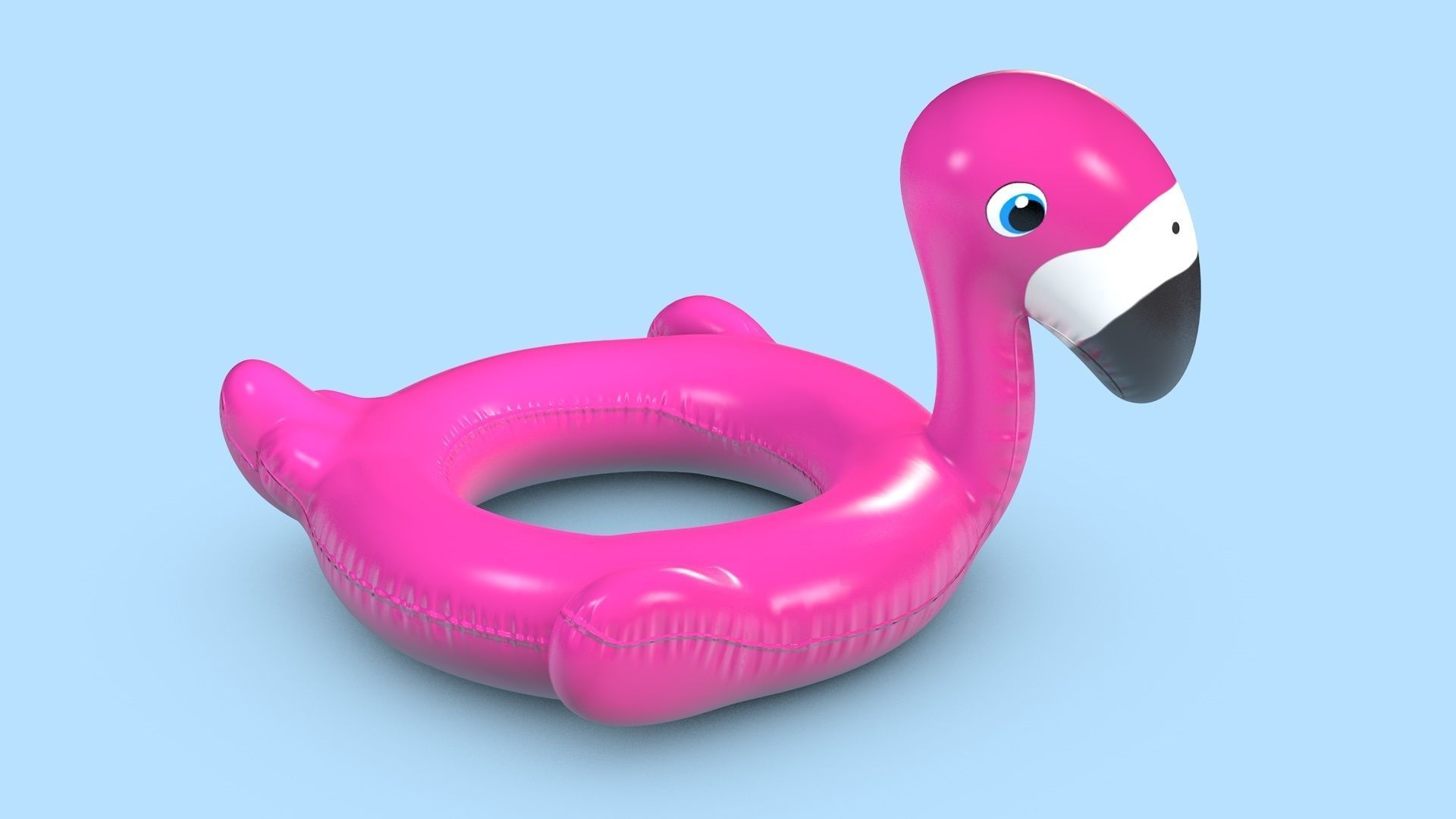 Pool Toys Low-poly 3D model_2