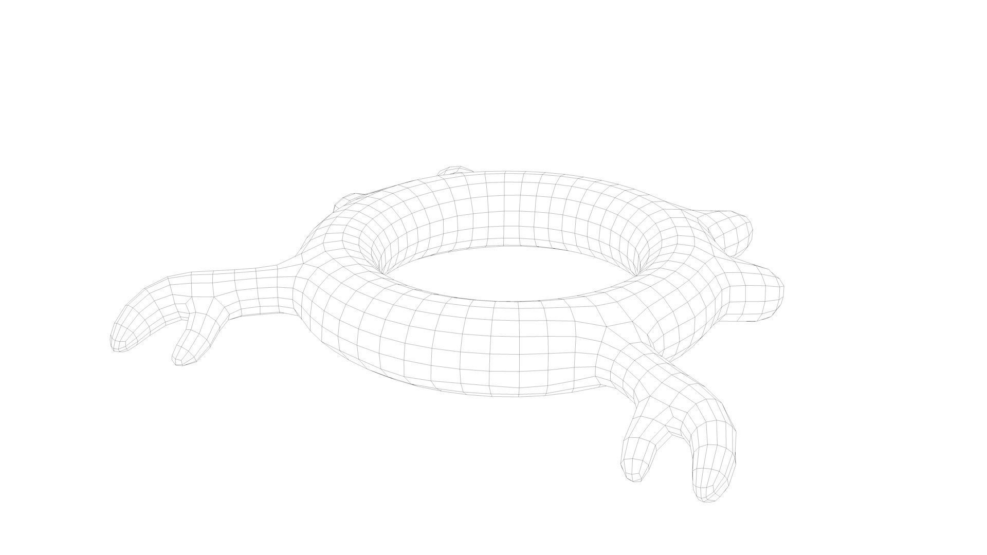 Pool Toys Low-poly 3D model_43