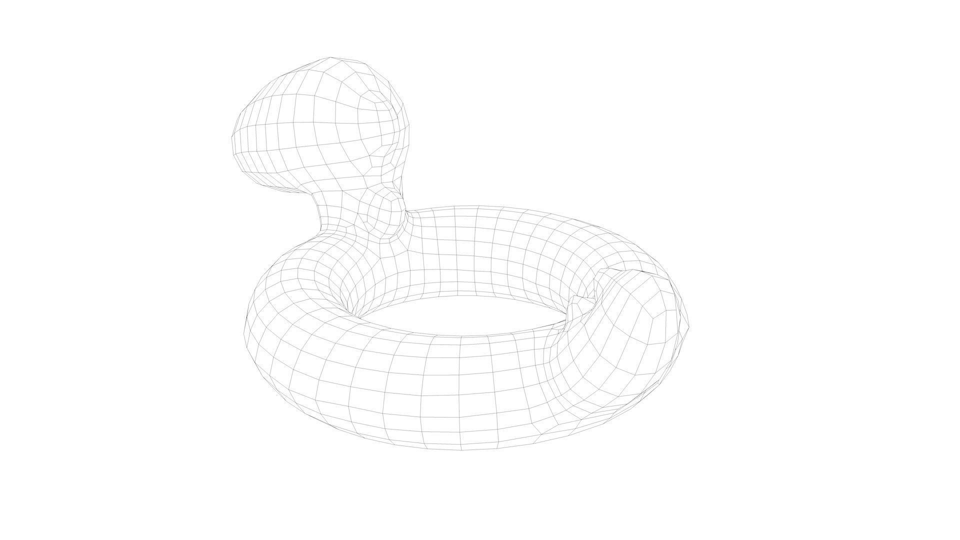 Pool Toys Low-poly 3D model_34