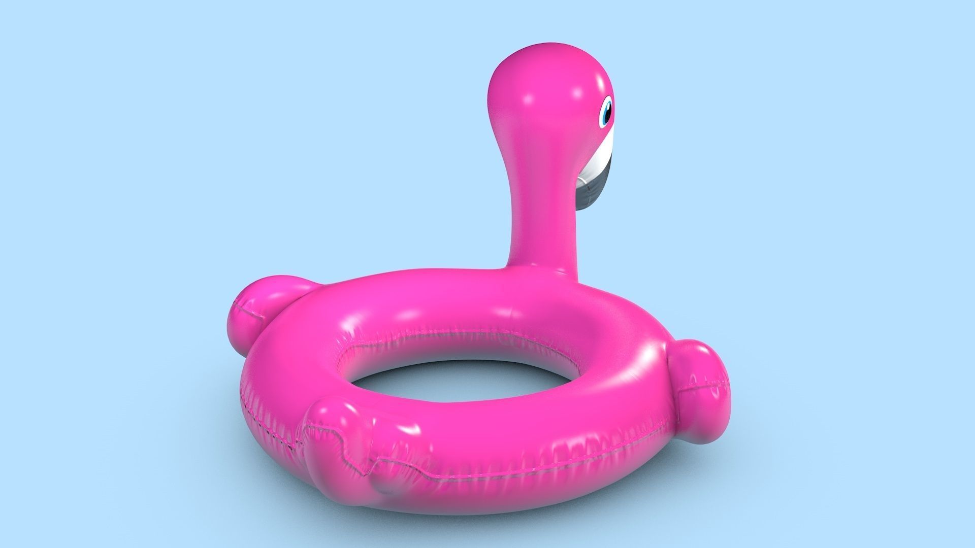 Pool Toys Low-poly 3D model_3