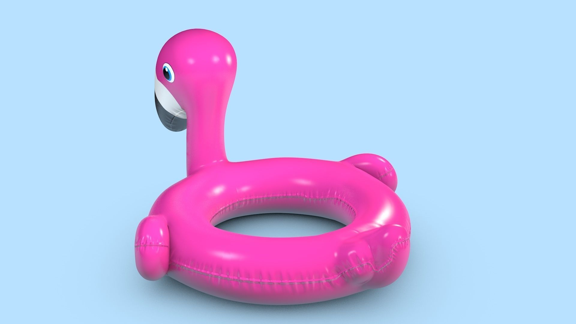 Pool Toys Low-poly 3D model_4