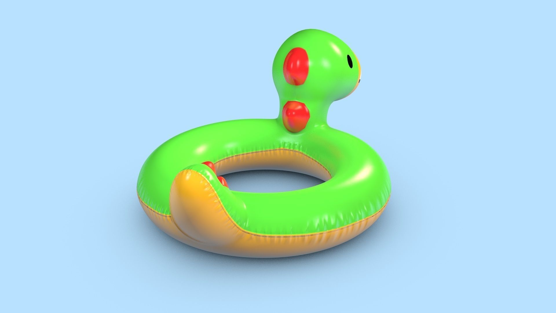 Pool Toys Low-poly 3D model_10