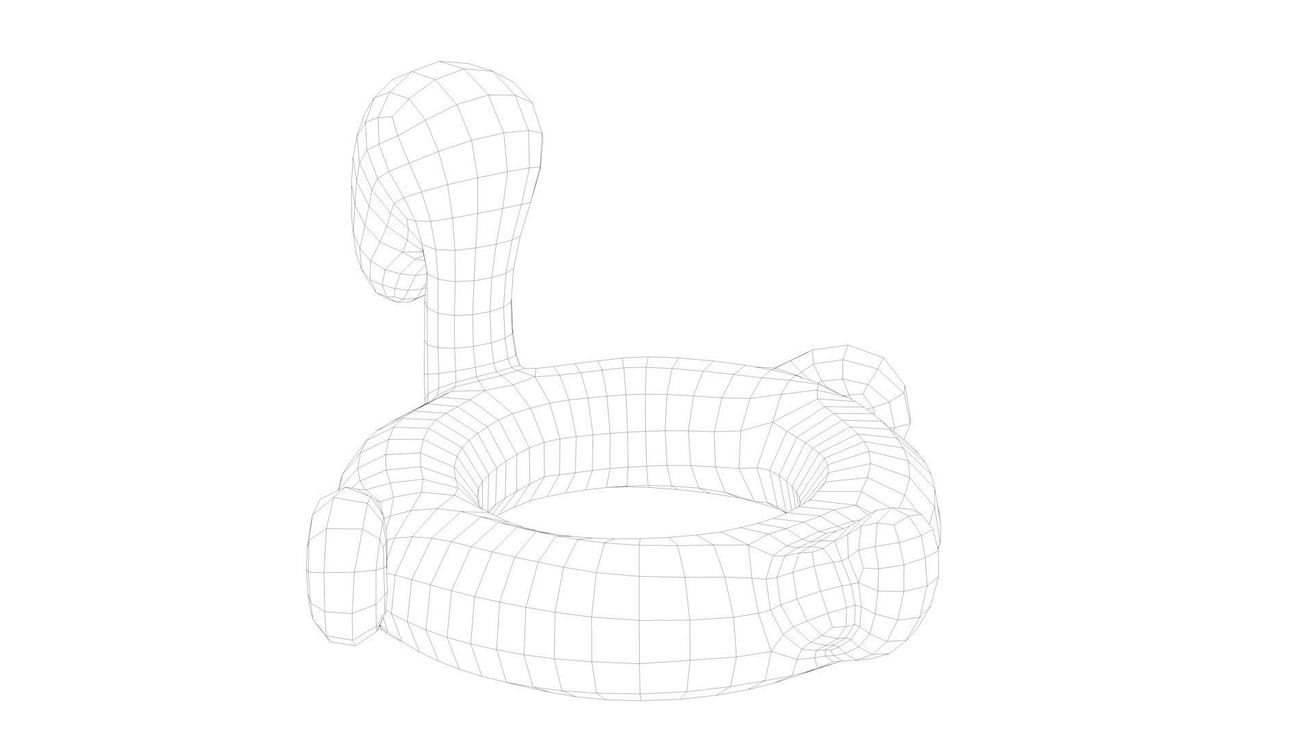 Pool Toys Low-poly 3D model_27