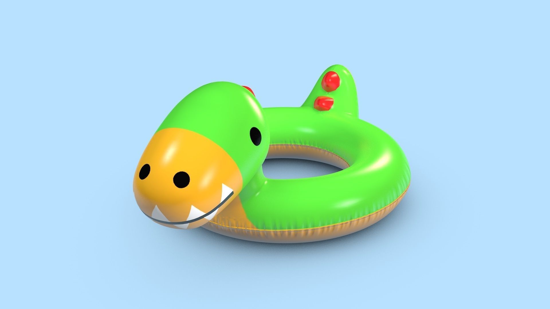 Pool Toys Low-poly 3D model_13