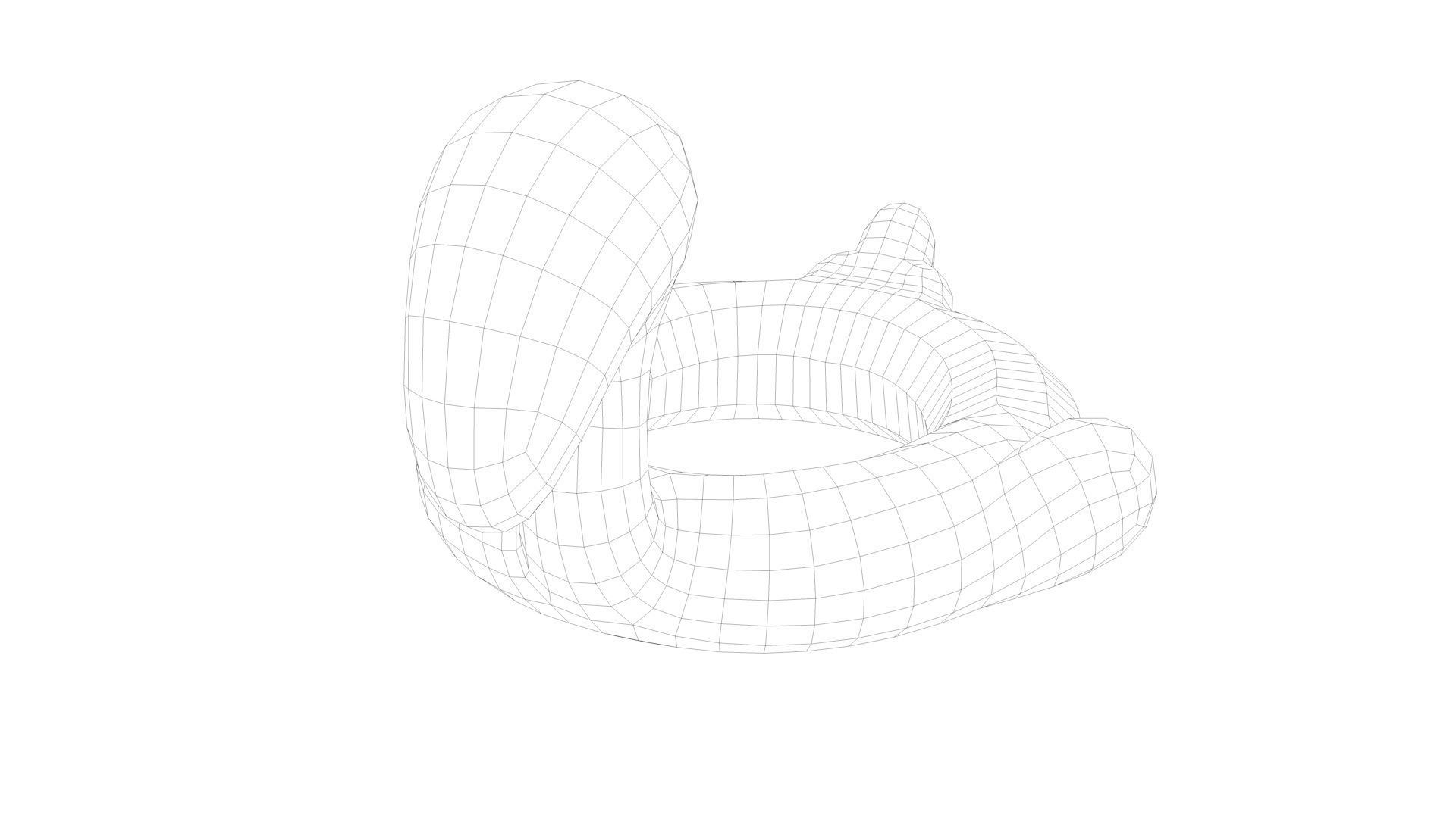 Pool Toys Low-poly 3D model_29