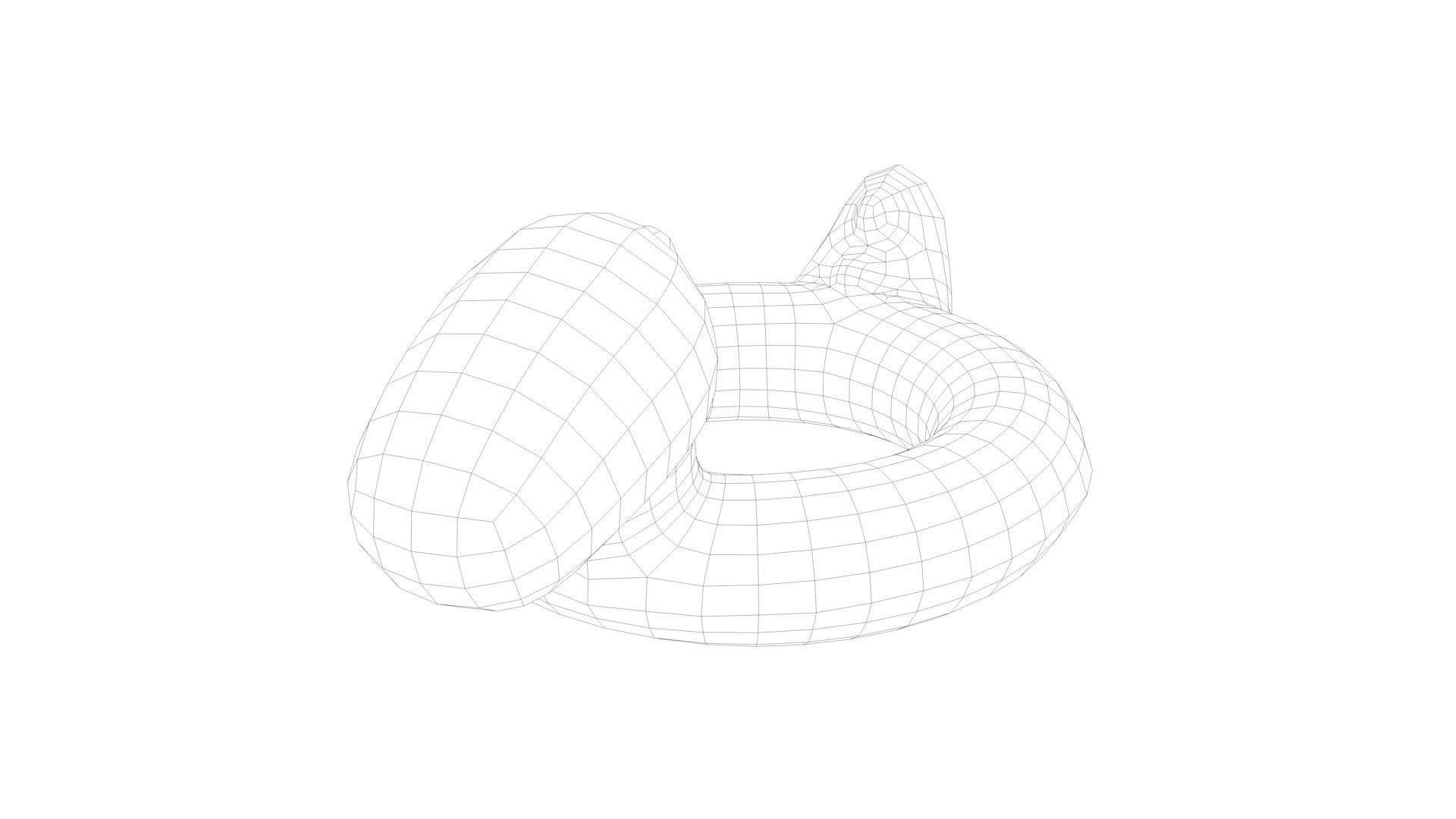 Pool Toys Low-poly 3D model_36