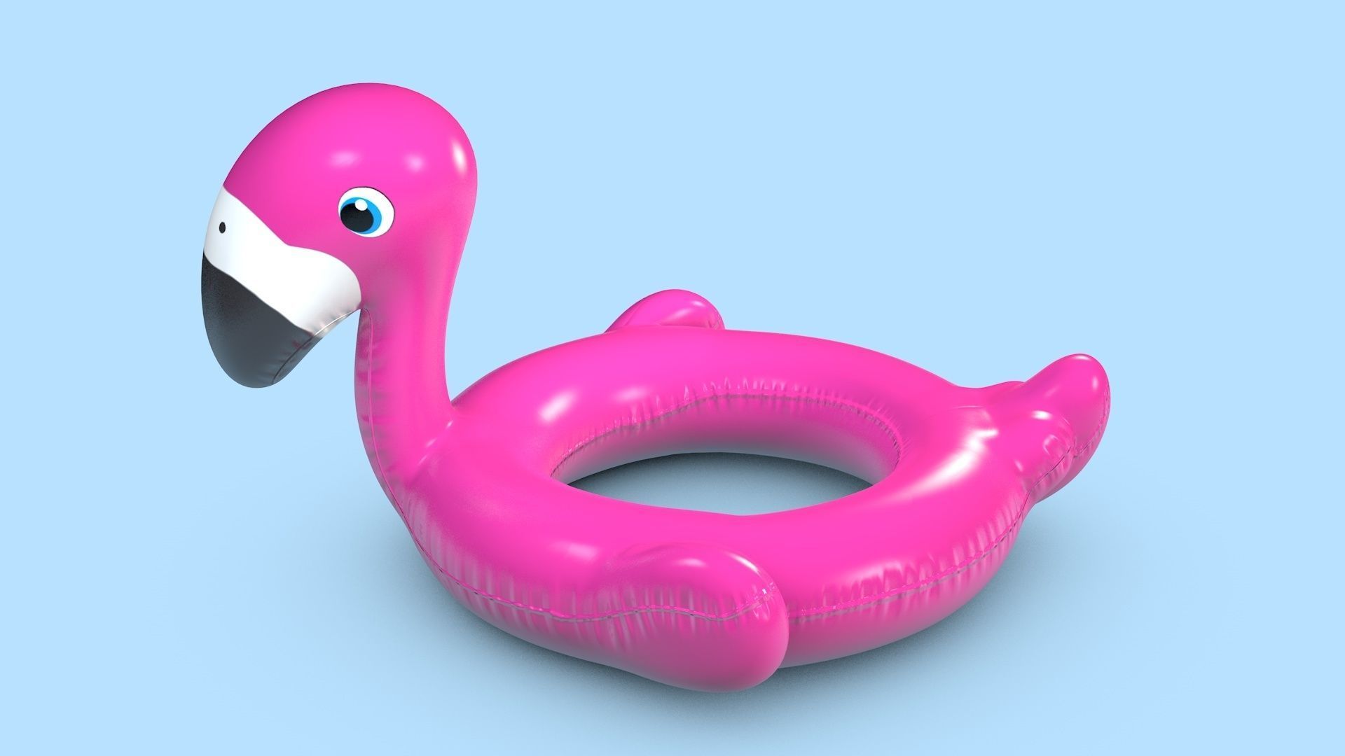 Pool Toys Low-poly 3D model_5