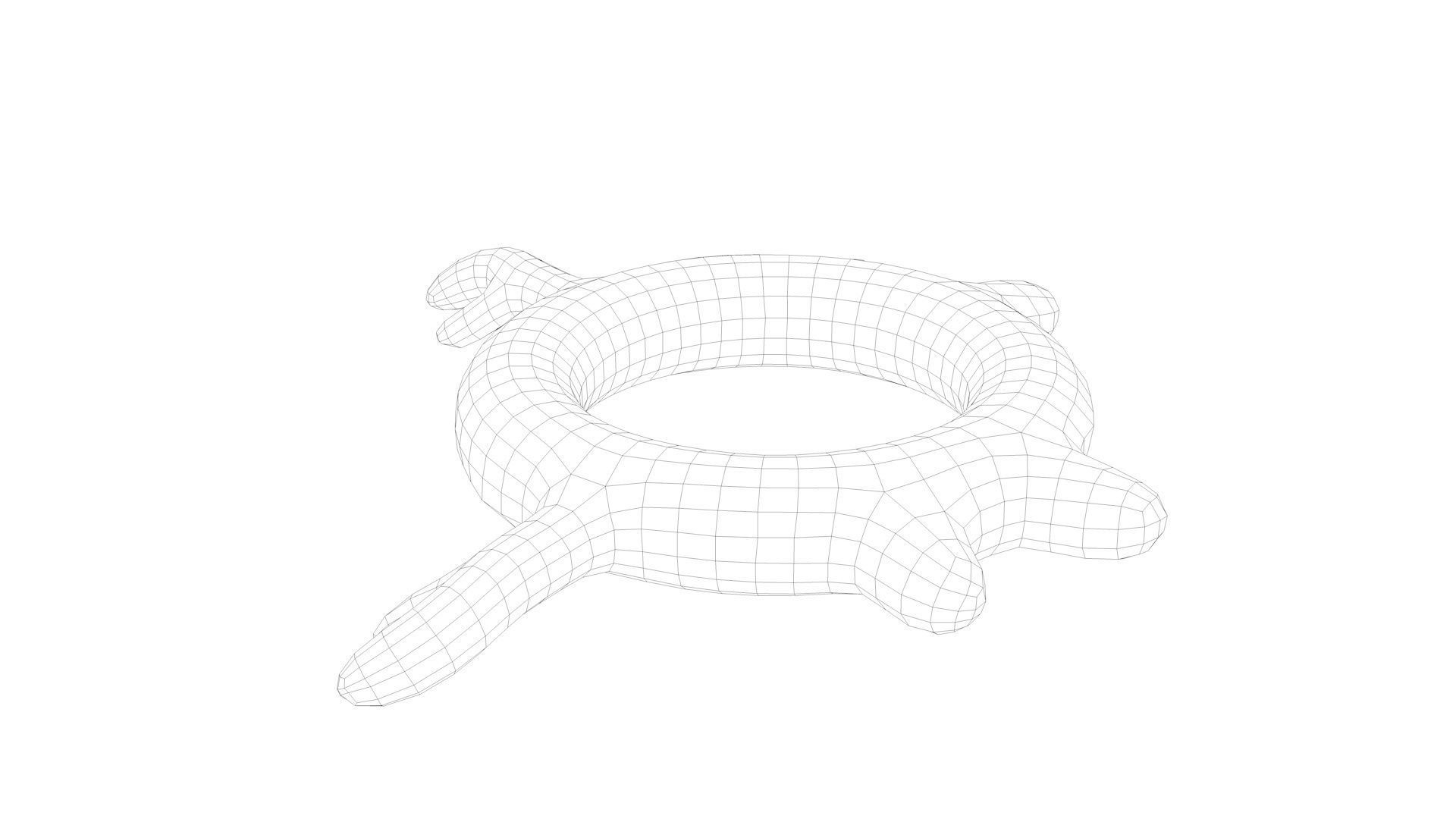 Pool Toys Low-poly 3D model_42