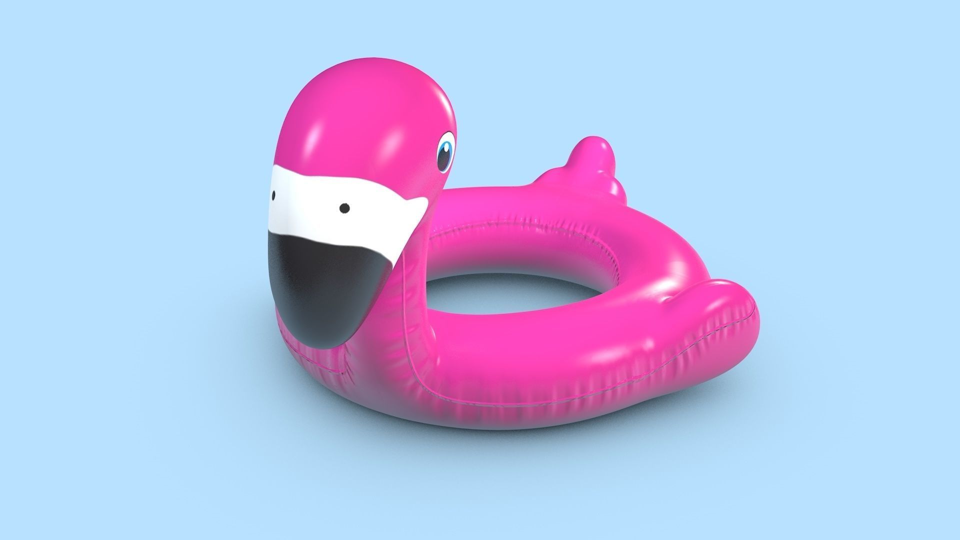 Pool Toys Low-poly 3D model_6