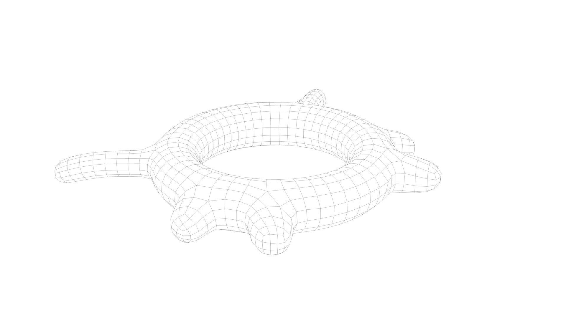 Pool Toys Low-poly 3D model_41