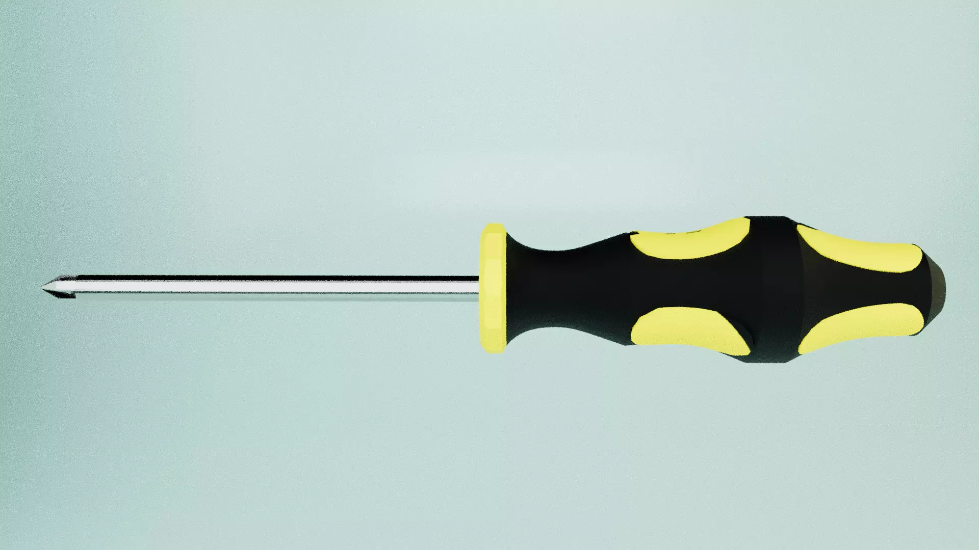Cross Screwdriver Low-poly 3D model_0