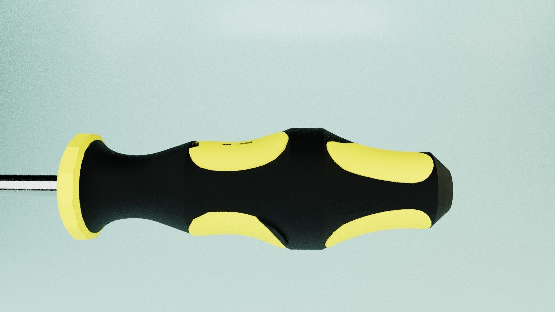 Cross Screwdriver Low-poly 3D model_1