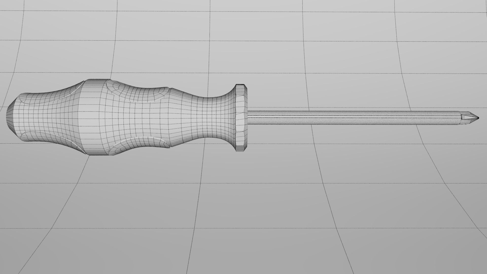 Cross Screwdriver Low-poly 3D model_7