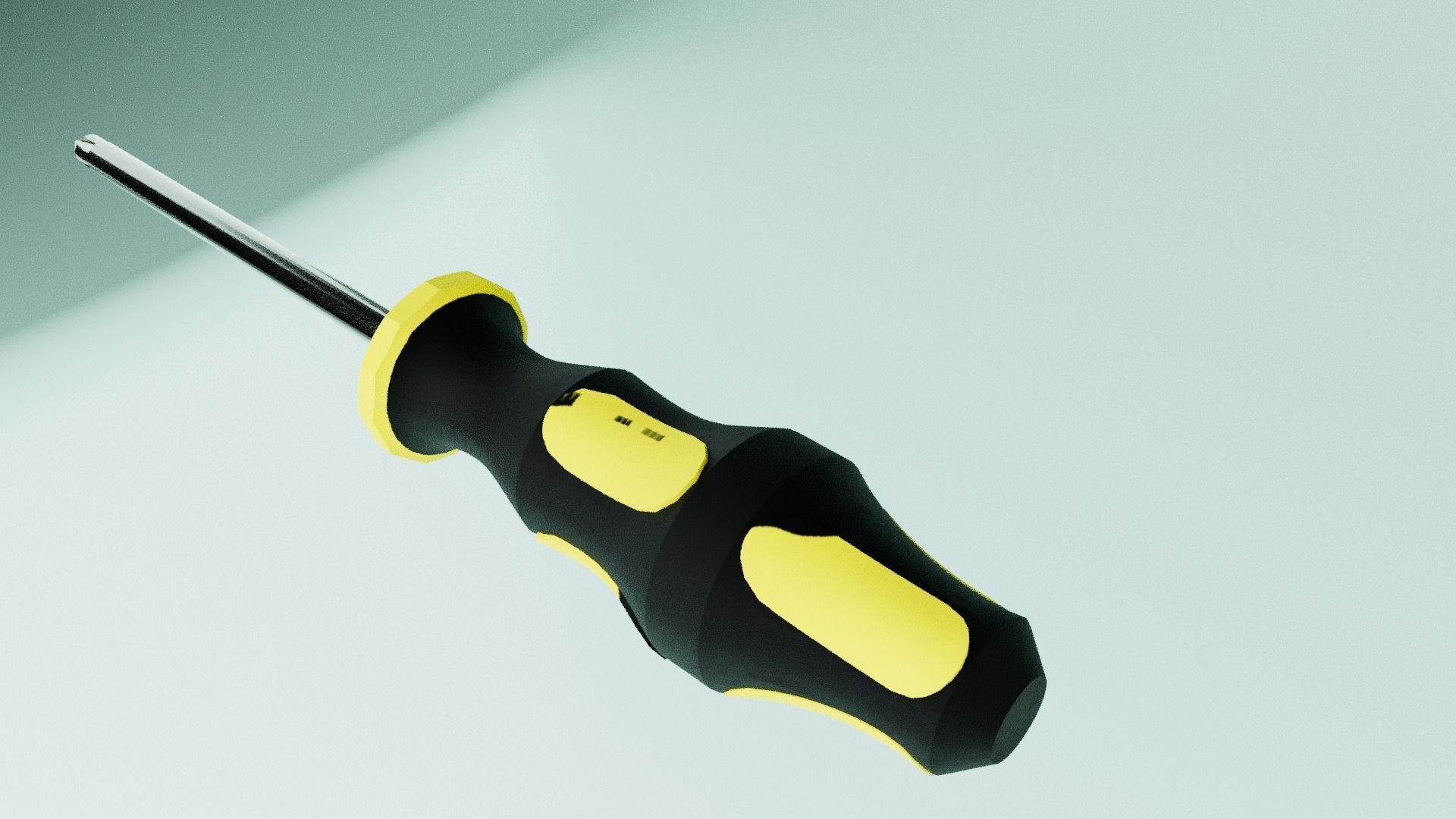 Cross Screwdriver Low-poly 3D model_3