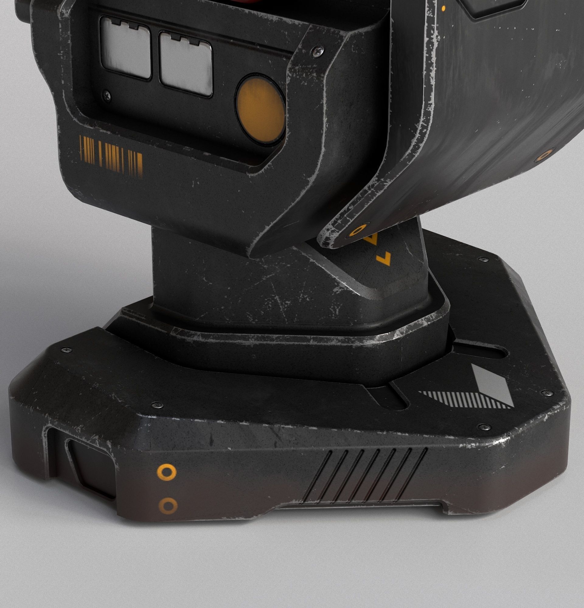 Sci-fi Console Archie Two PBR Low-poly 3D model_3