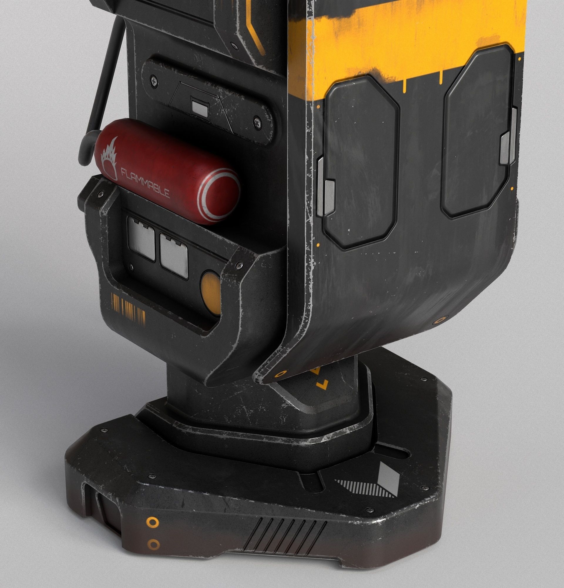 Sci-fi Console Archie Two PBR Low-poly 3D model_9