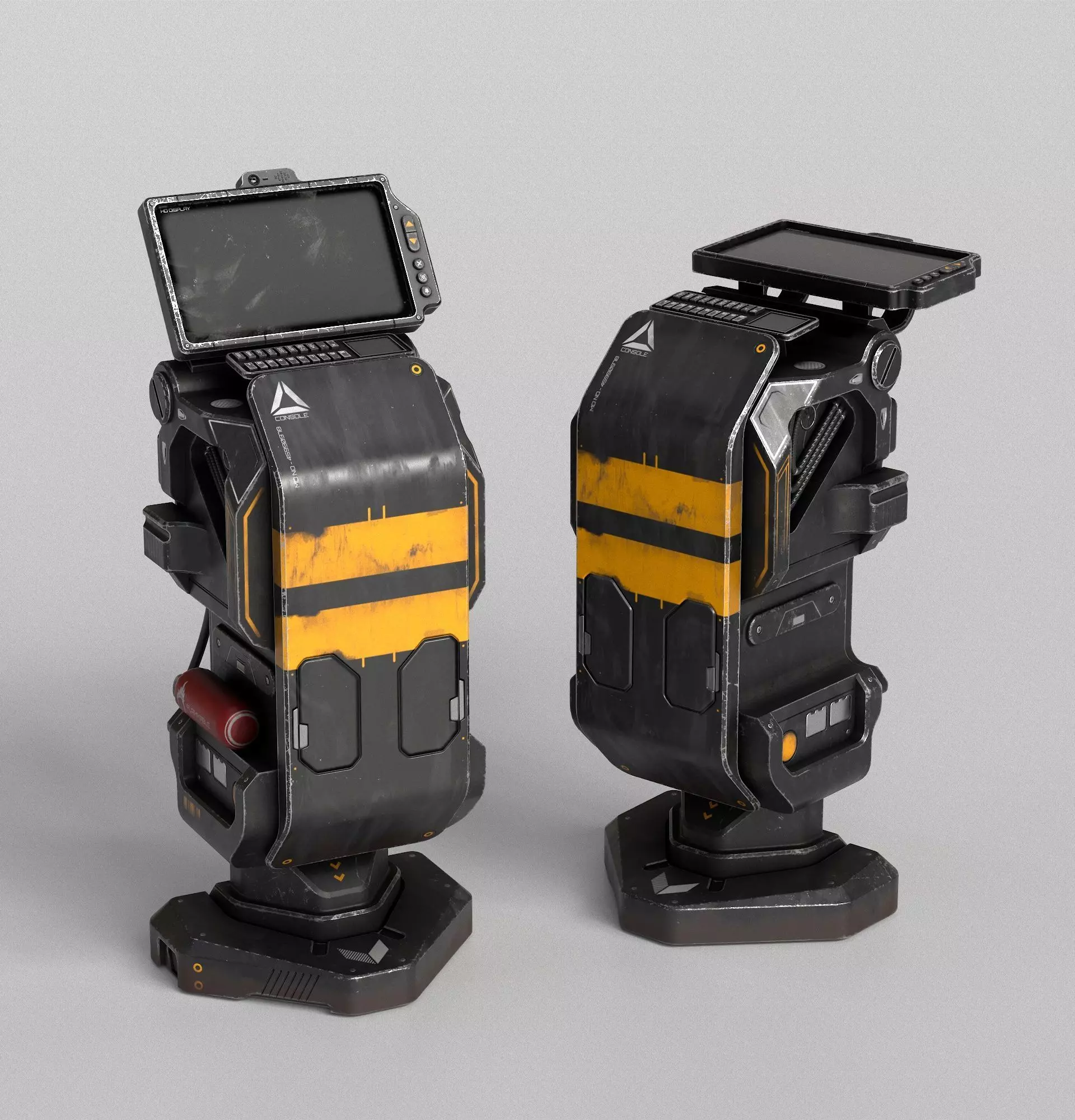 Sci-fi Console Archie Two PBR Low-poly 3D model_0