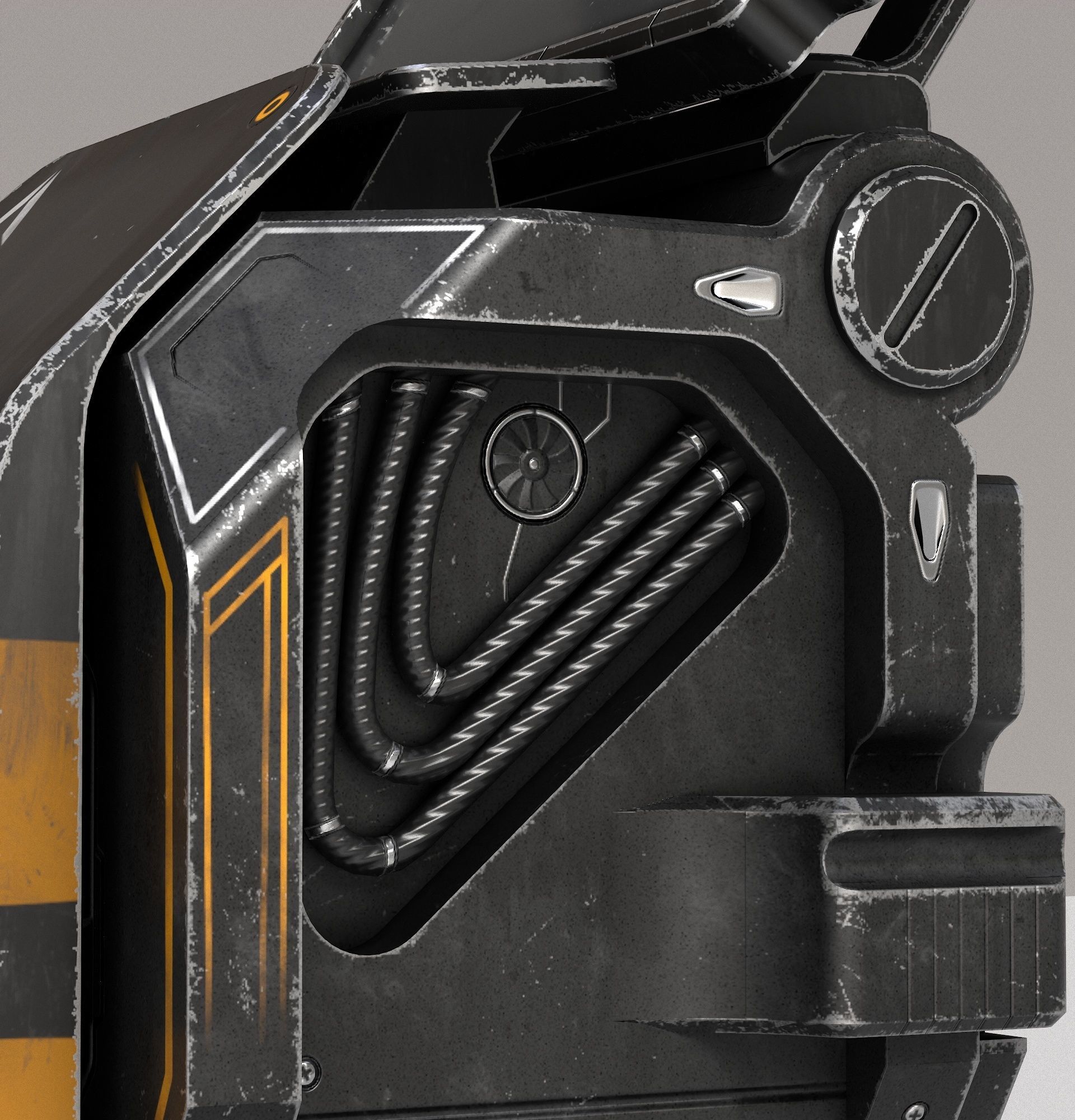 Sci-fi Console Archie Two PBR Low-poly 3D model_12