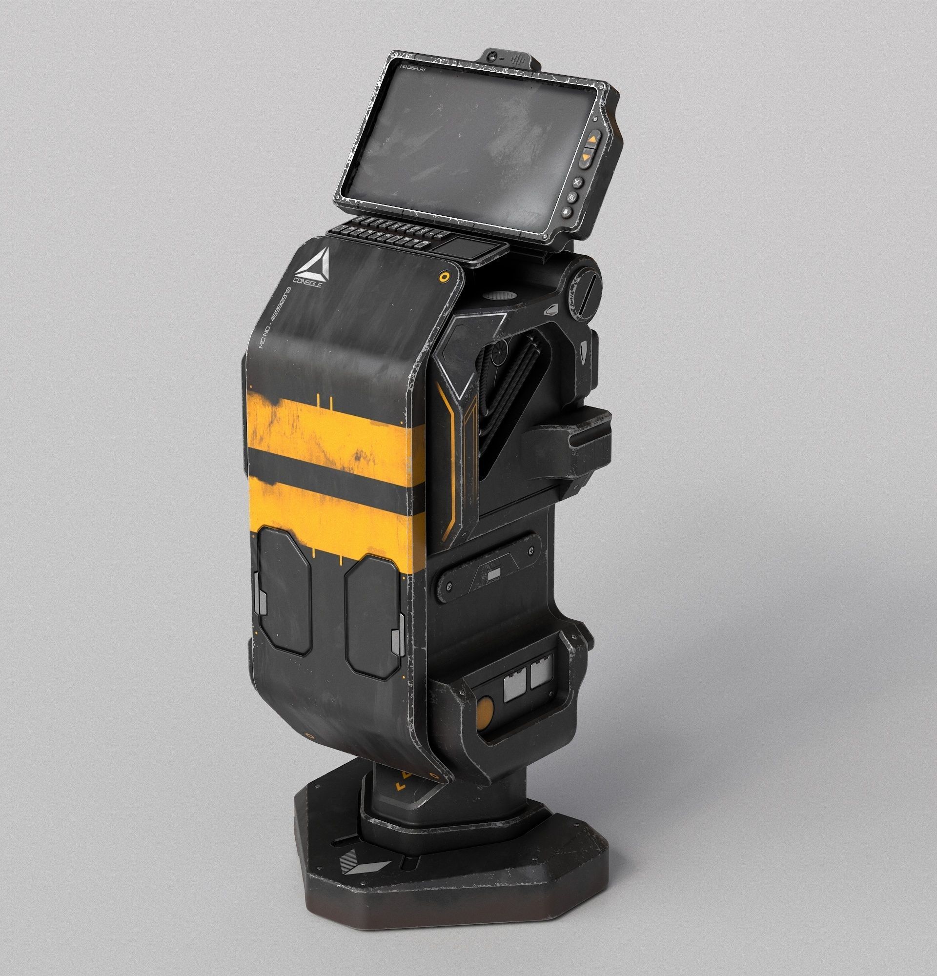 Sci-fi Console Archie Two PBR Low-poly 3D model_6