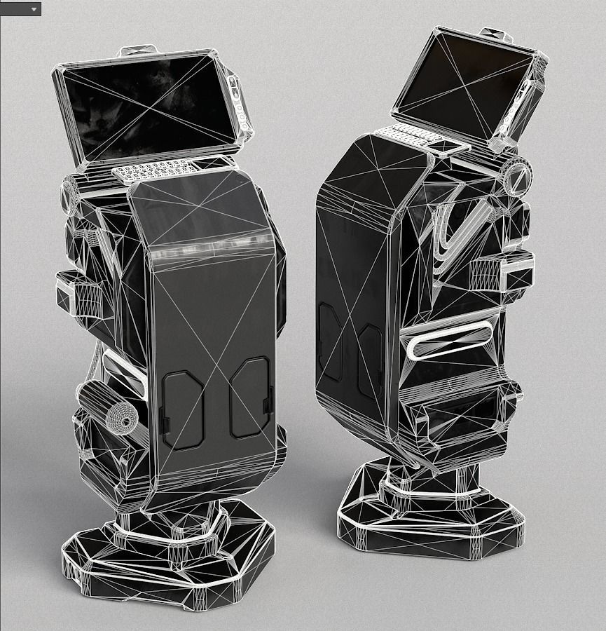 Sci-fi Console Archie Two PBR Low-poly 3D model_15