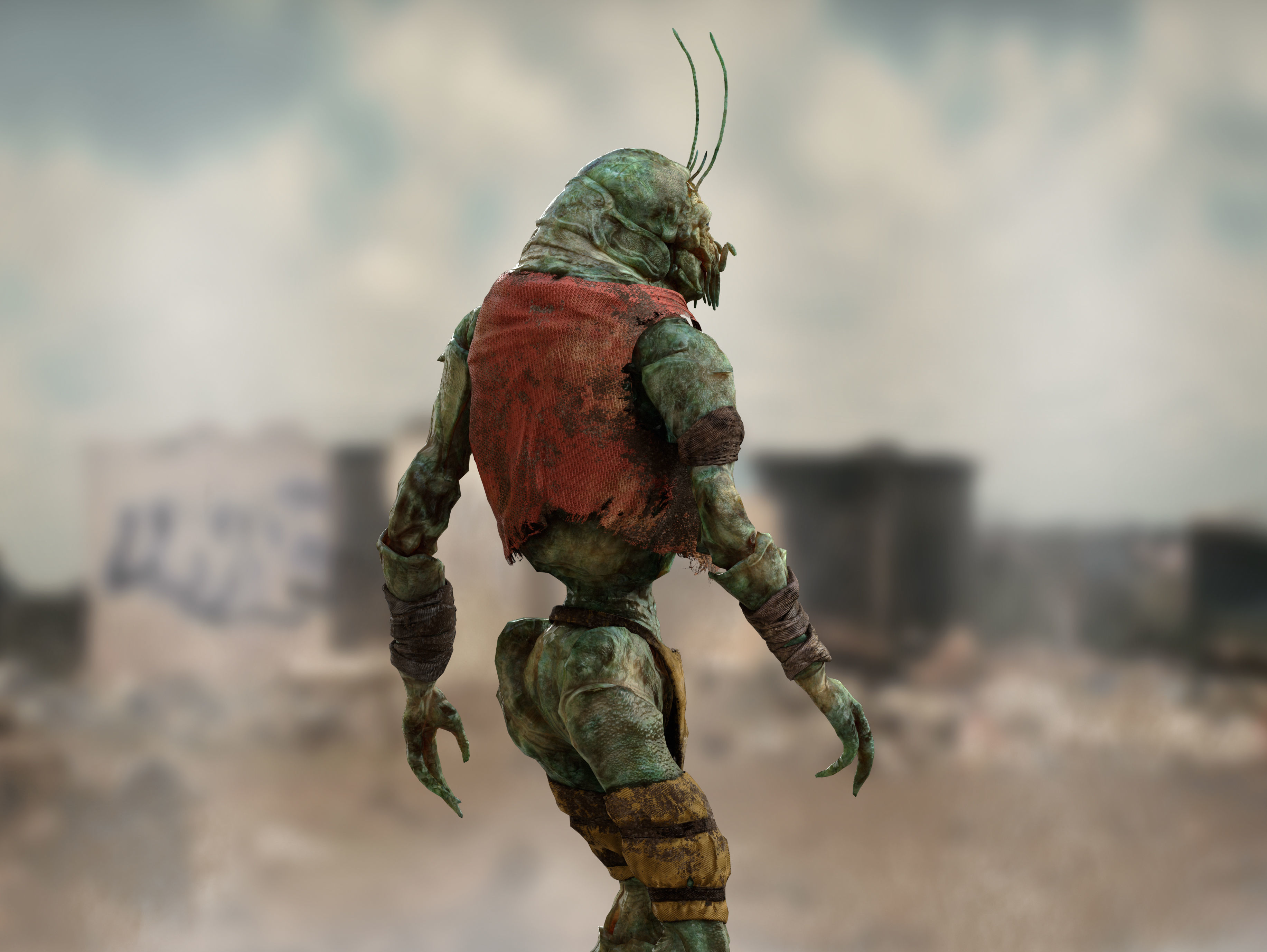 Alien Prawn from District 9 Low-poly 3D model_10