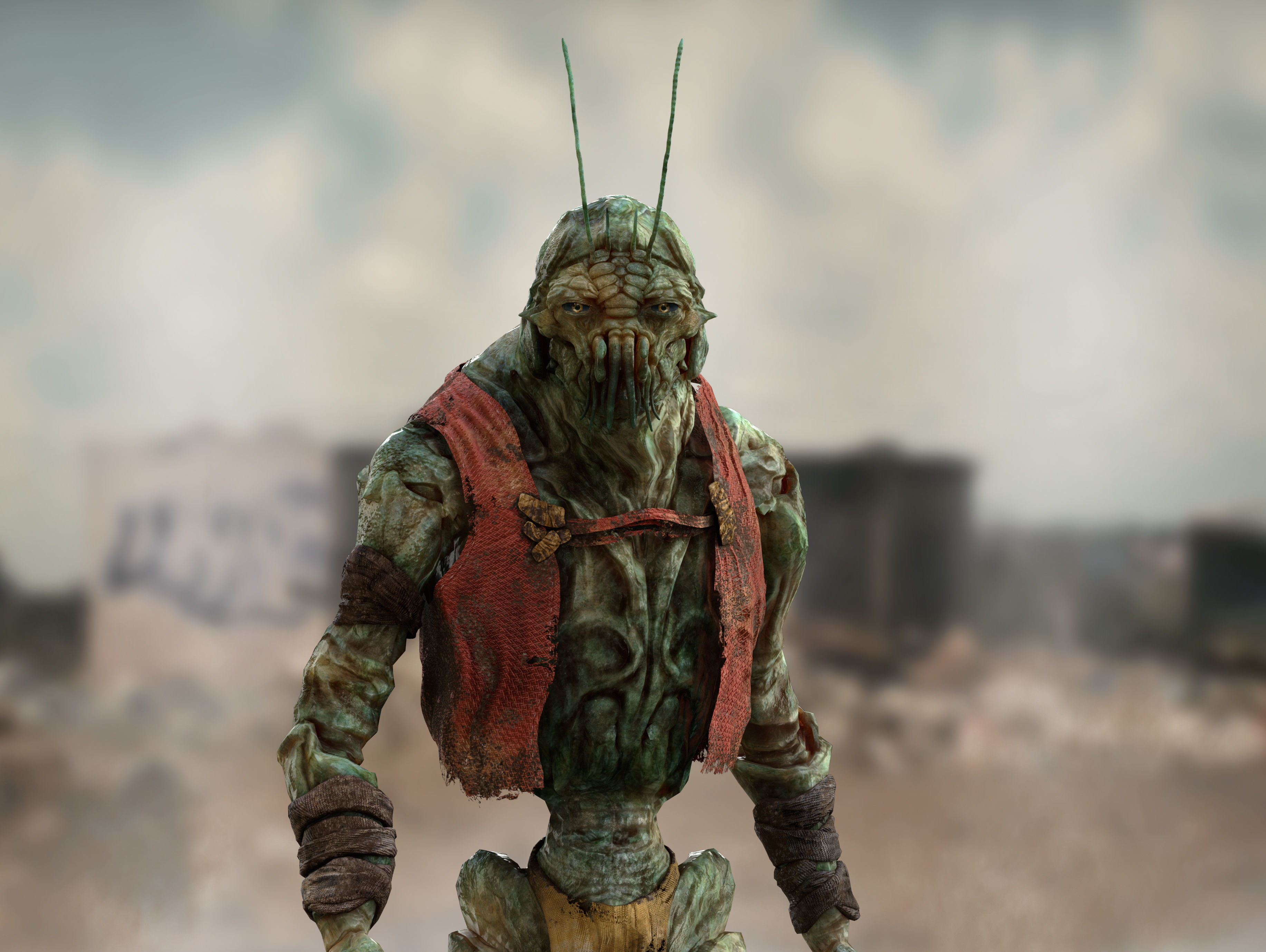 Alien Prawn from District 9 Low-poly 3D model_4