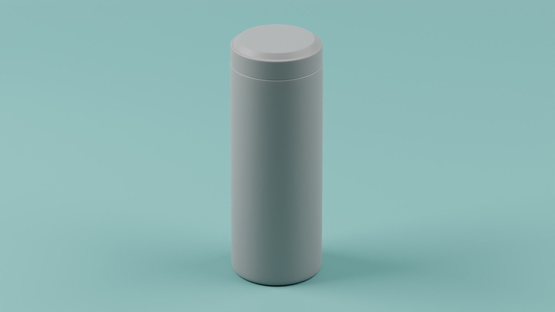 Tea tin can 3D model_1