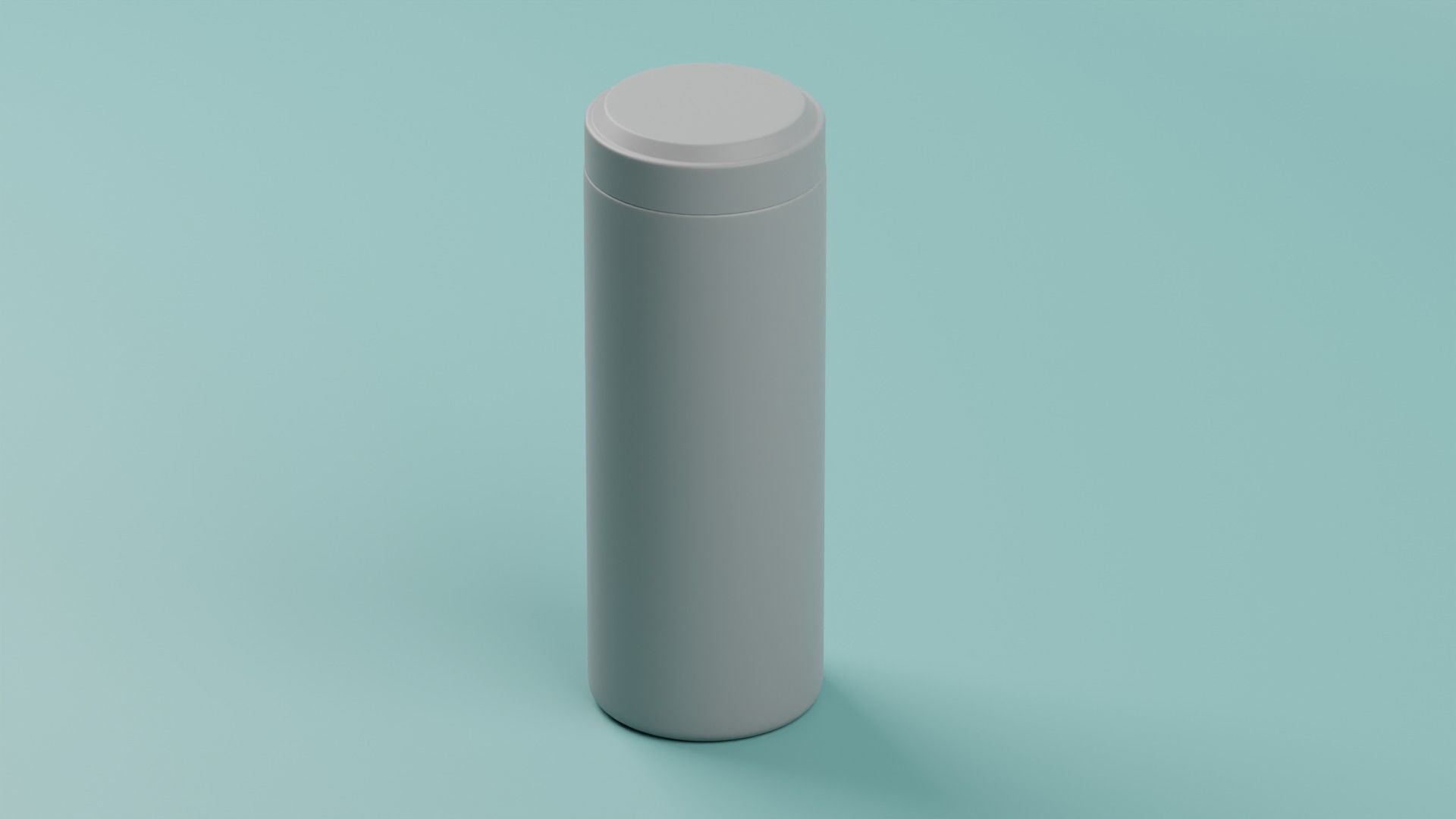 Tea tin can 3D model_2