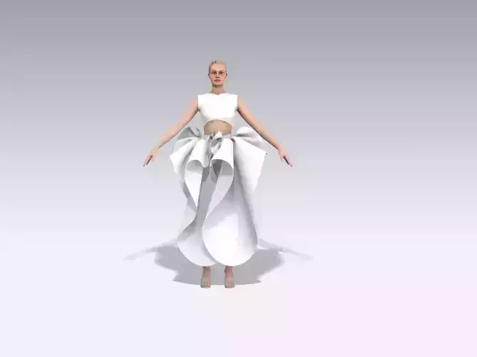 3d ruffle garment