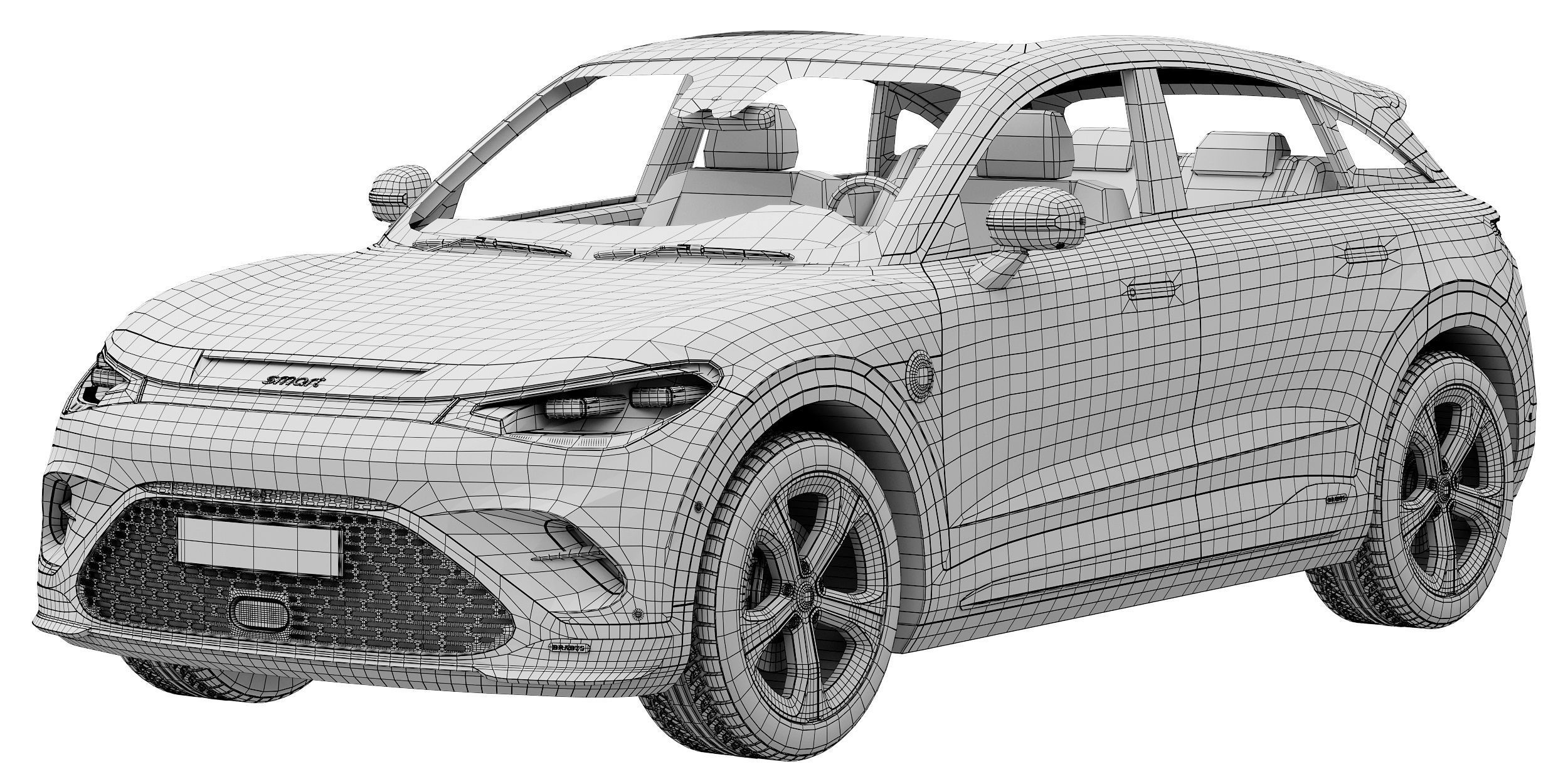 Smart 3 BRABUS 3D model_13