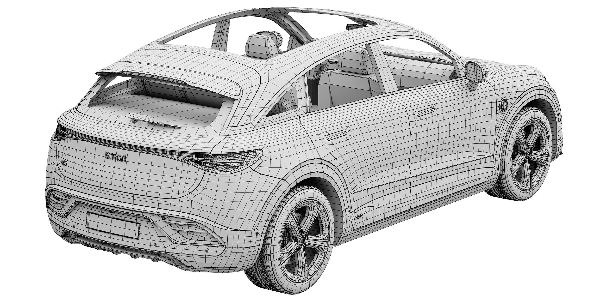 Smart 3 BRABUS 3D model_17