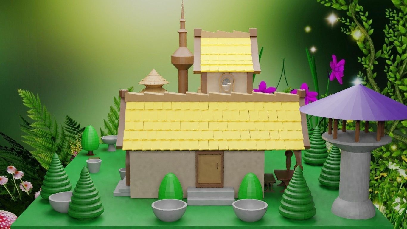 Fairytale house 9 3D model_3