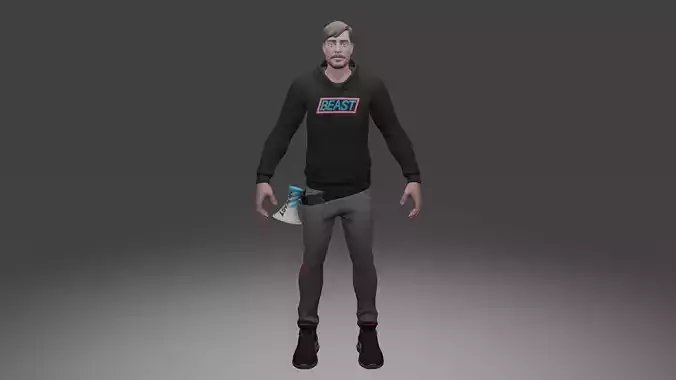 Mr Beast 3D model