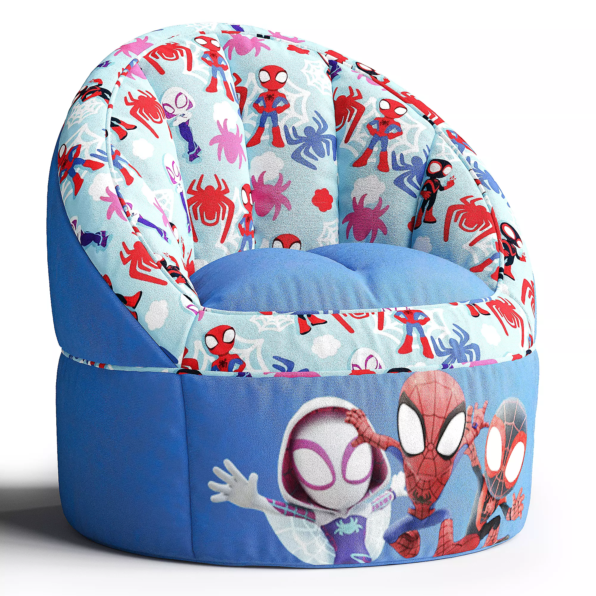 Marvel Spiderman Blue Polyester Bean Bag 3D model