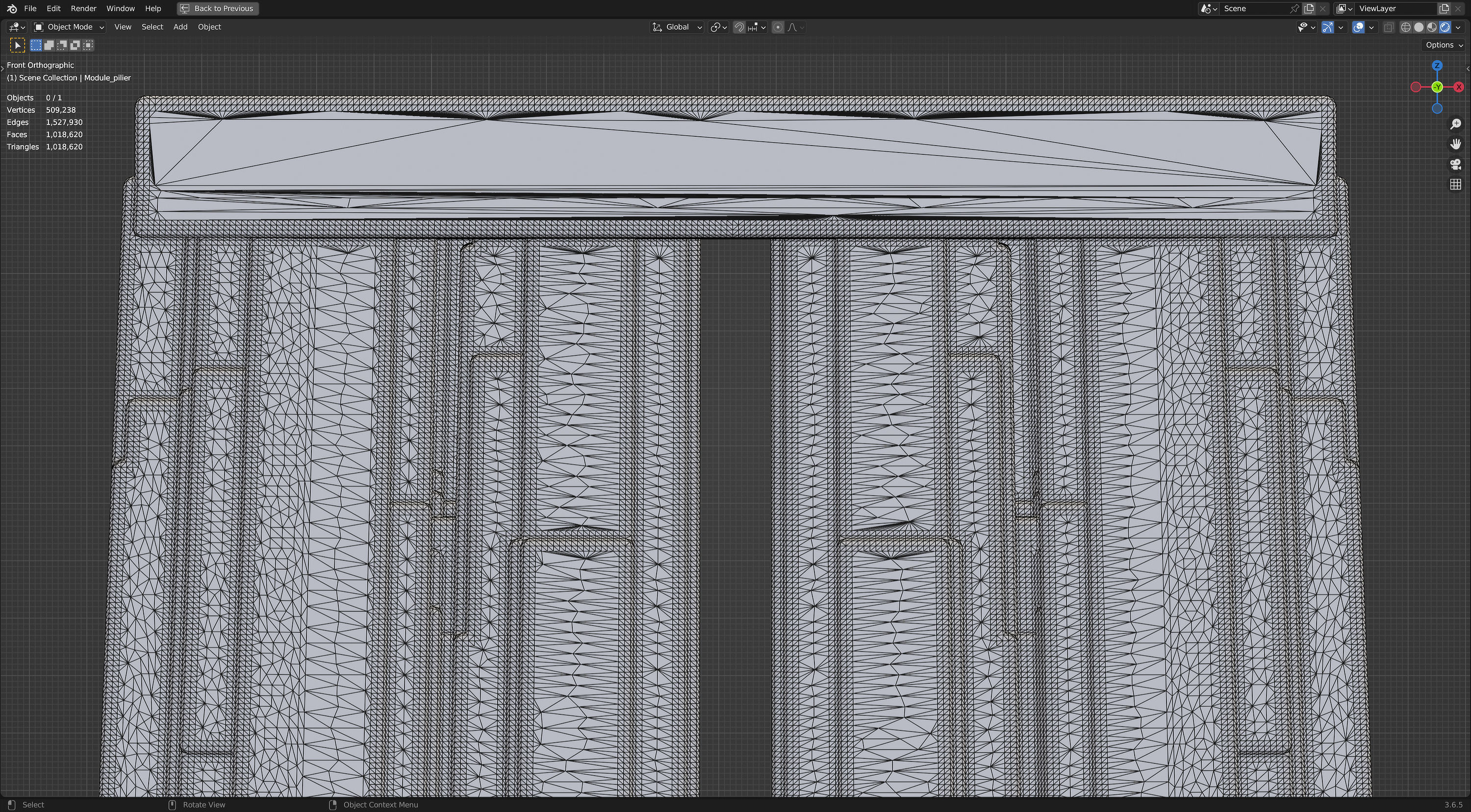 Modern Portico 3D model_10