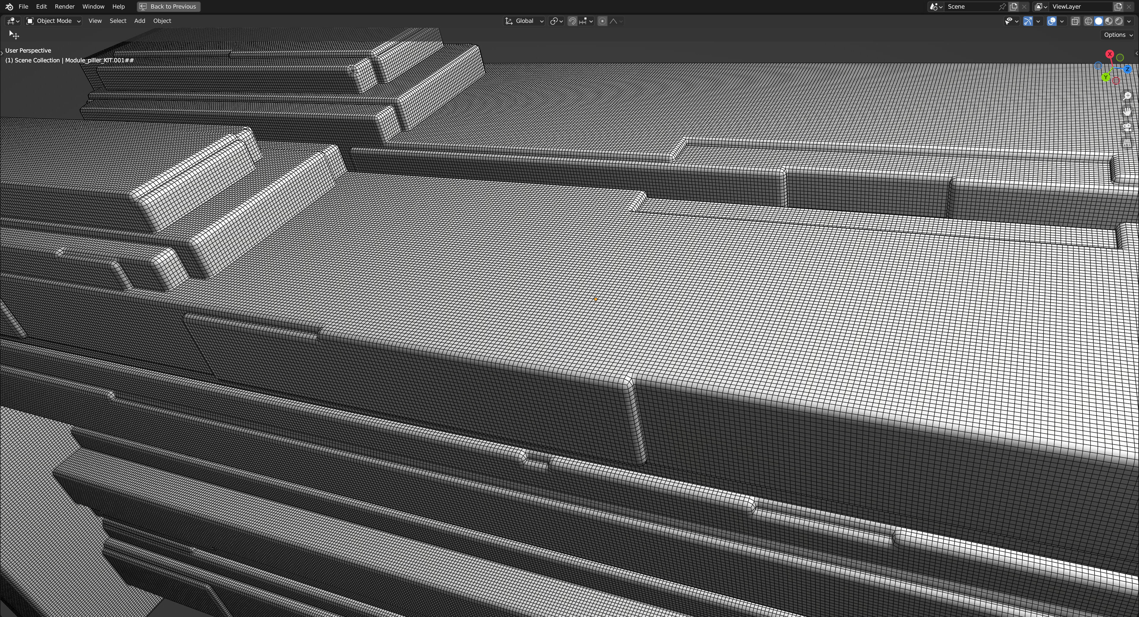 Modern Portico 3D model_8