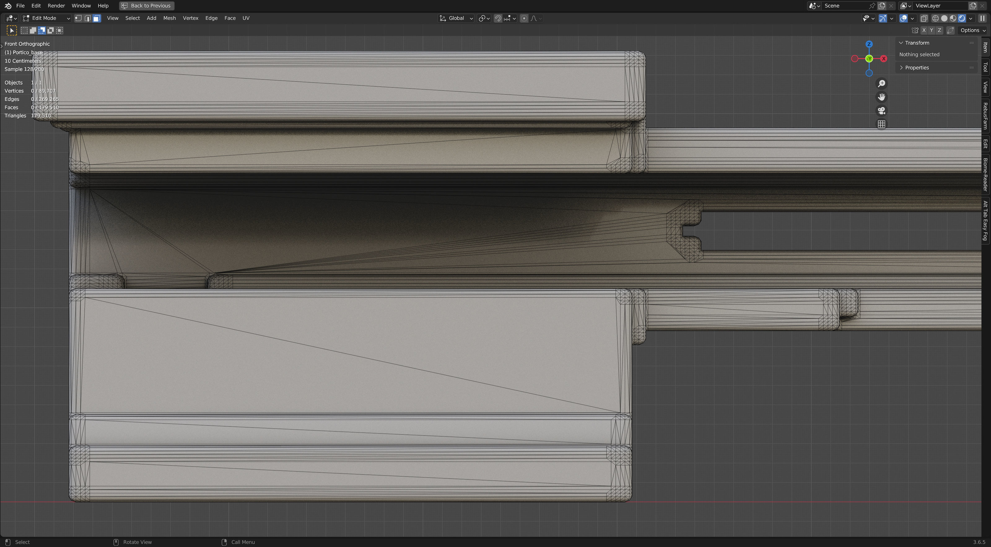 Modern Portico 3D model_13