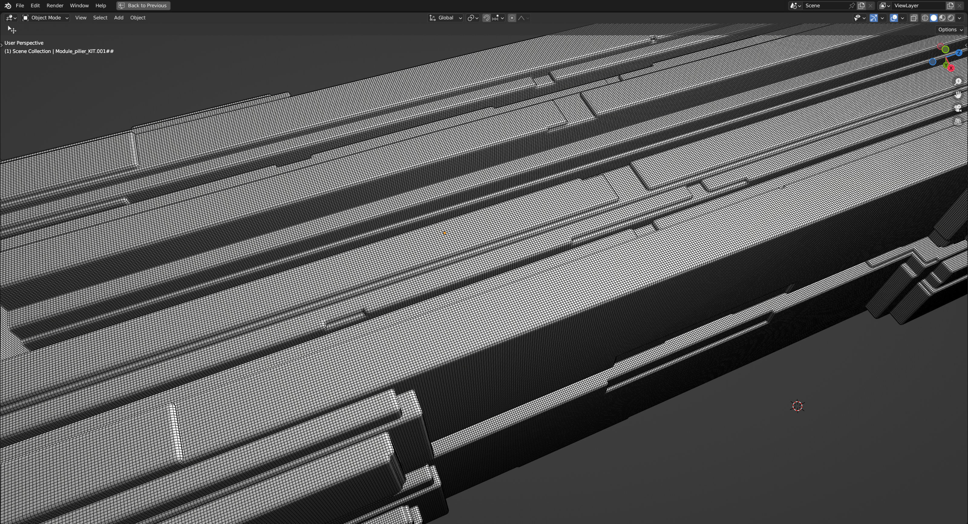 Modern Portico 3D model_7