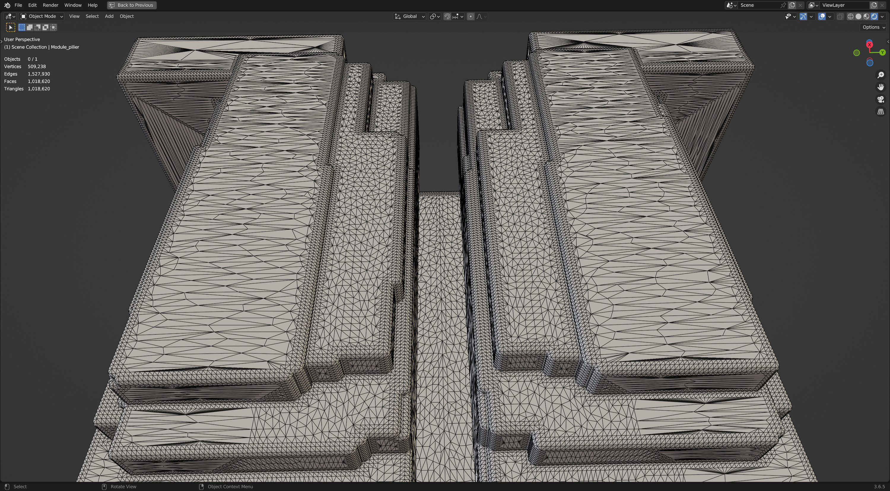 Modern Portico 3D model_11