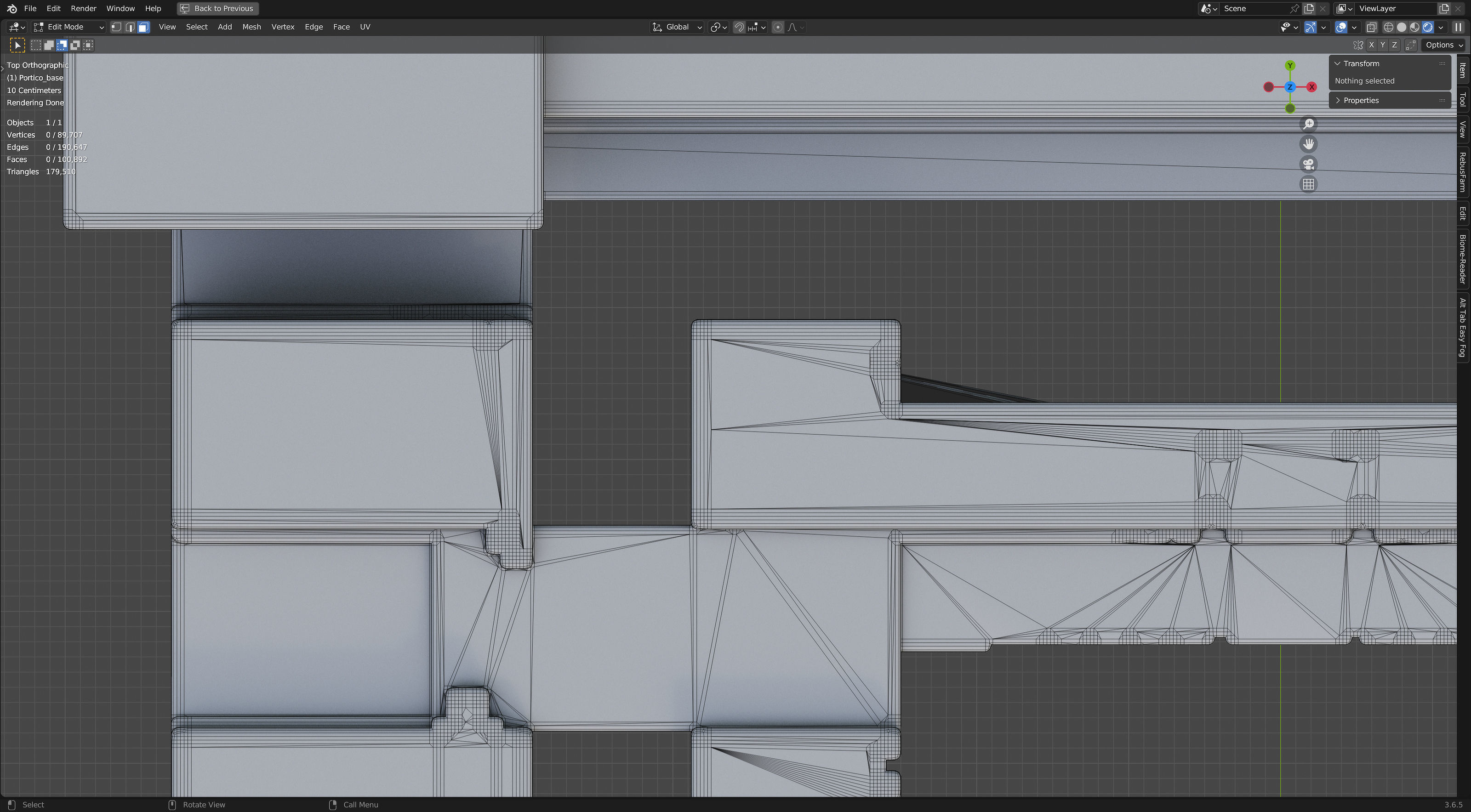 Modern Portico 3D model_14