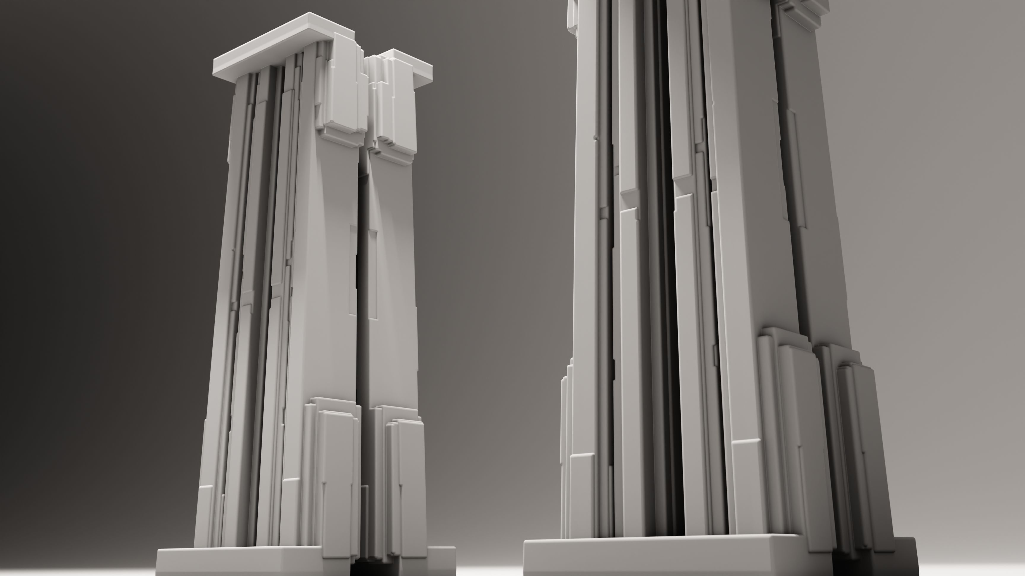 Modern Portico 3D model_4