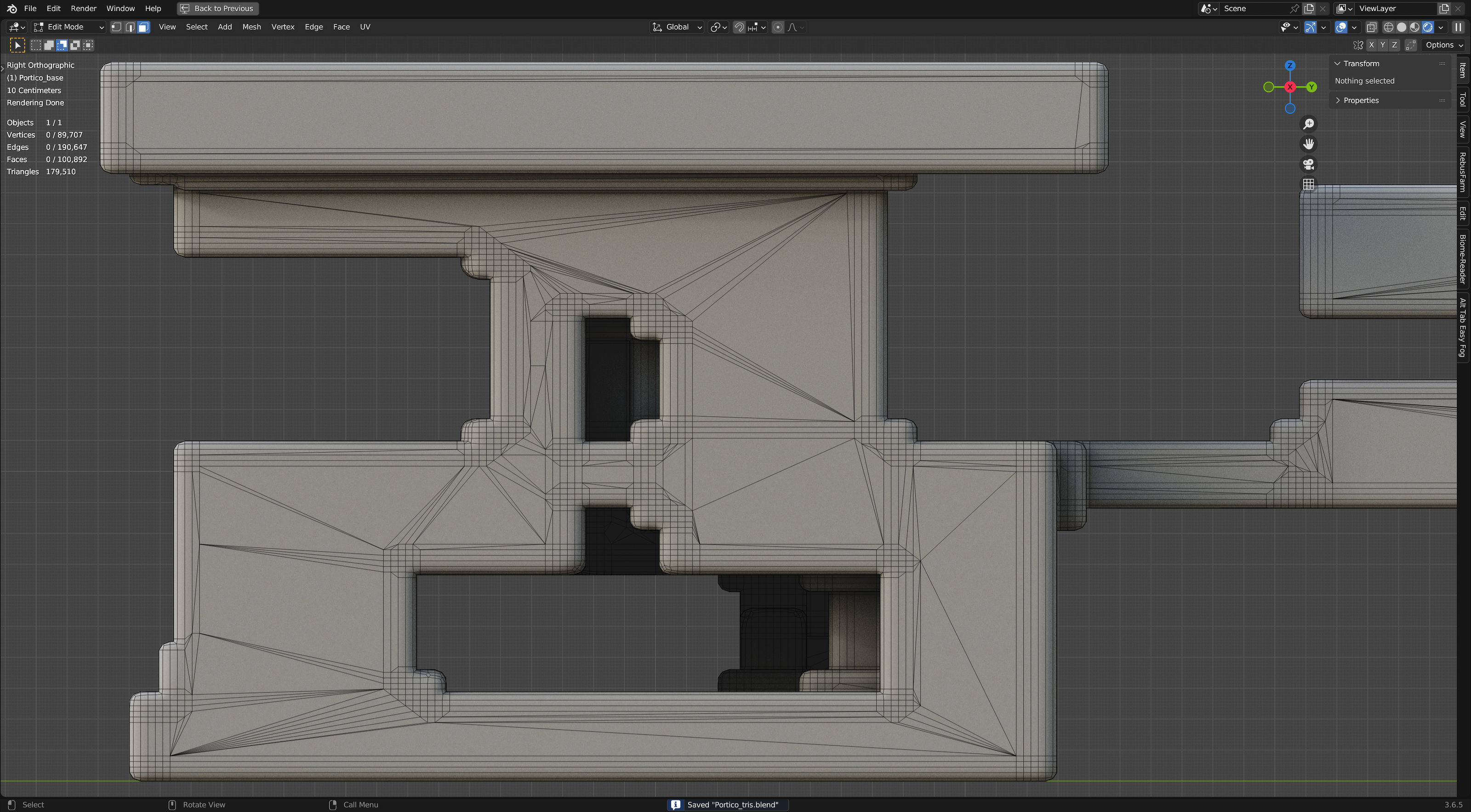 Modern Portico 3D model_15